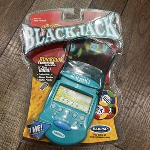 Radica FLIP TOP BLACKJACK Electronic Handheld Game 2001 Model 72002 NEW SEALED